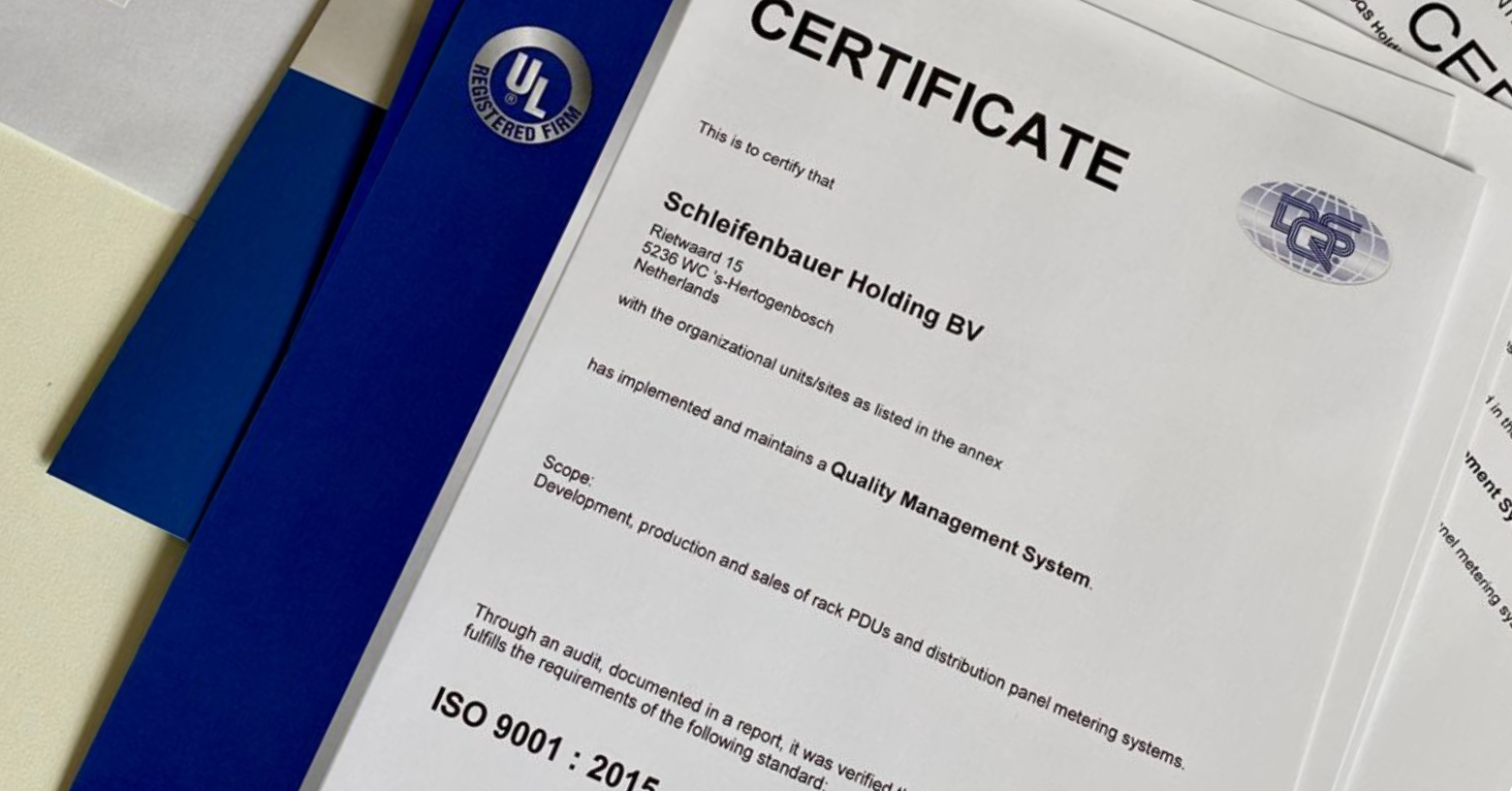 ISO 9001:2015 certificering verlengd voor 3 jaar
